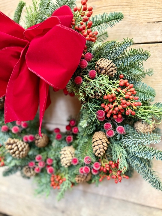 Classic Pine and Berry Wreath