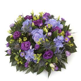 Blue and Purple Posy Pad