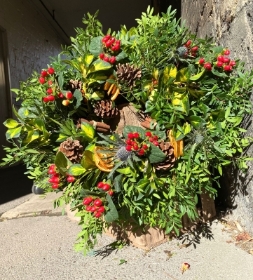 Traditional Berry Fresh Christmas Wreath